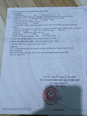 Nhà Thủ Đức, SHR, sát UB Phường Hiệp Bình Chánh, Phạm Văn Đồng 