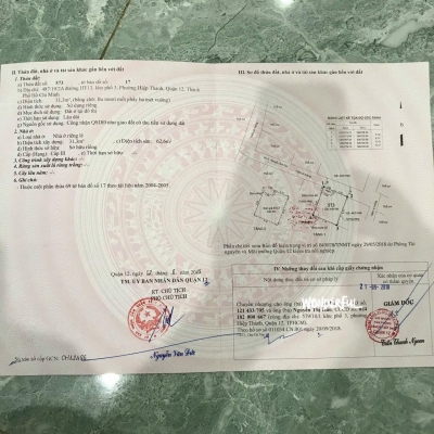 Bán nhà 2/ SHR Quận 12 